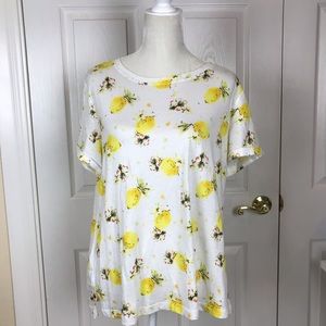 Anthropologie Meadow Rue Floral Top Size L